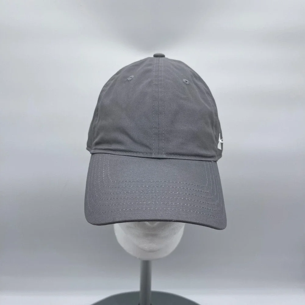 Under Armour 1282140 Mens OSFA Gray Chino Adjustable Golf Hat Strapback Cap